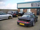 Some of the cars outside the Alignment place