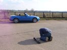 At the roadside photoshoot