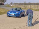 At the roadside photoshoot
